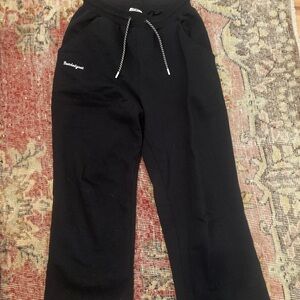 Black Sweatpants with Drawstring